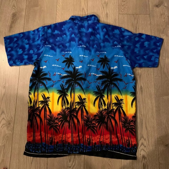 Island Shirtworks Shortsleeve Hawaiian Shirt Mens - Picture 2 of 2